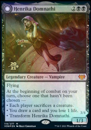 Henrika Domnathi // Henrika, Infernal Seer [Innistrad: Crimson Vow Prerelease Promos] | Rook's Games and More