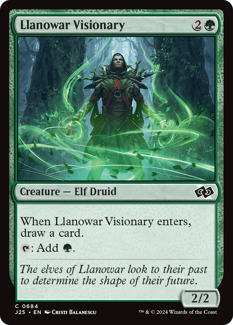 Llanowar Visionary [Foundations Jumpstart] | Rook's Games and More