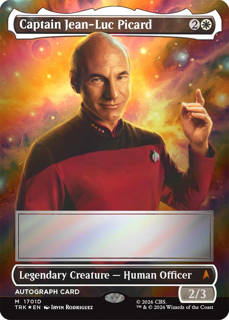 Captain Jean-Luc Picard (Borderless) (Signed) [Star Trek] | Rook's Games and More