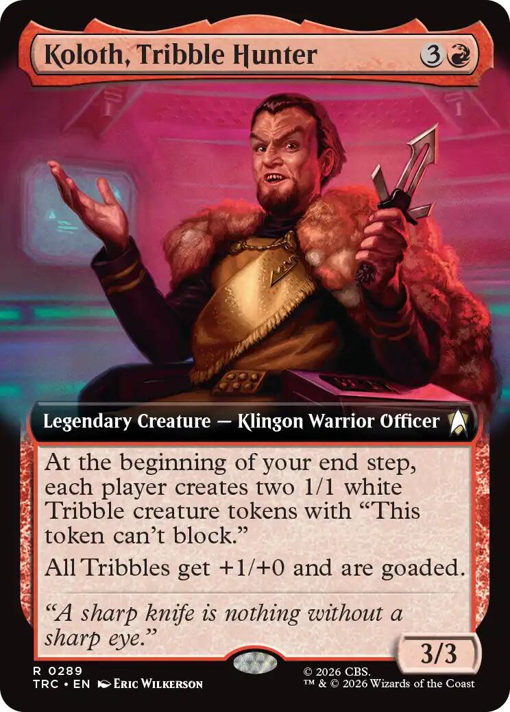 Koloth, Tribble Hunter (Extended Art) [Star Trek Commander] | Rook's Games and More
