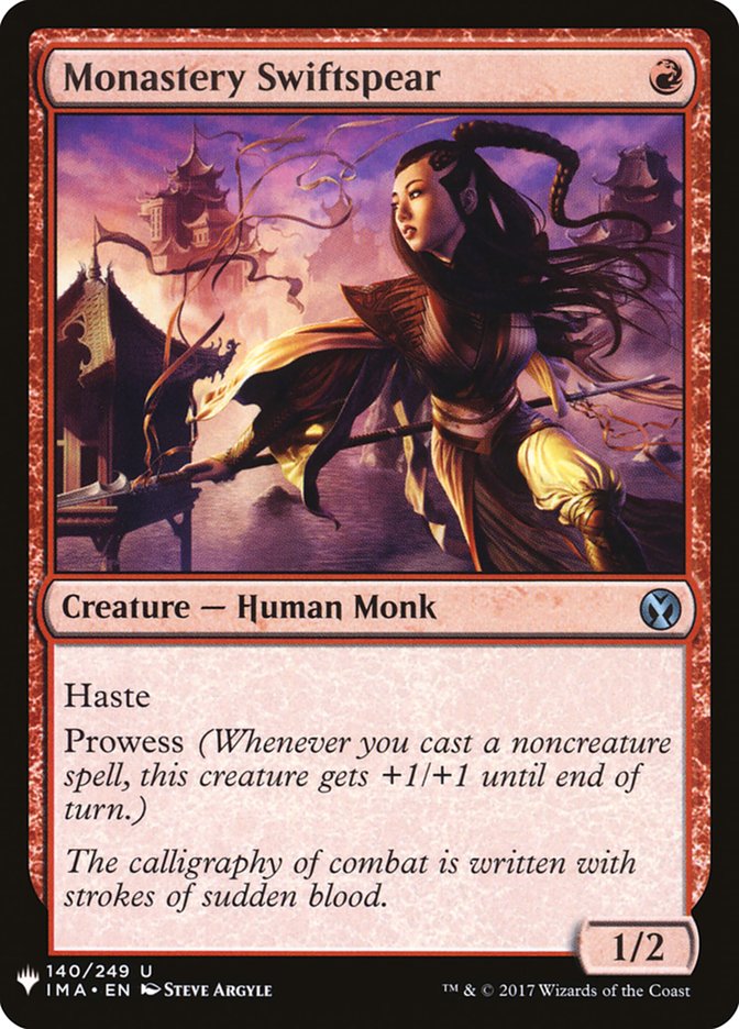 Monastery Swiftspear [Mystery Booster] | Rook's Games and More