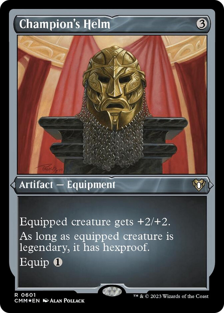 Champion's Helm (Foil Etched) [Commander Masters] | Rook's Games and More