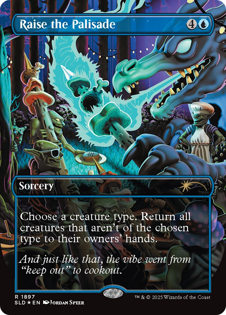 Raise the Palisade (Double Rainbow Foil) [Secret Lair Drop Series] | Rook's Games and More