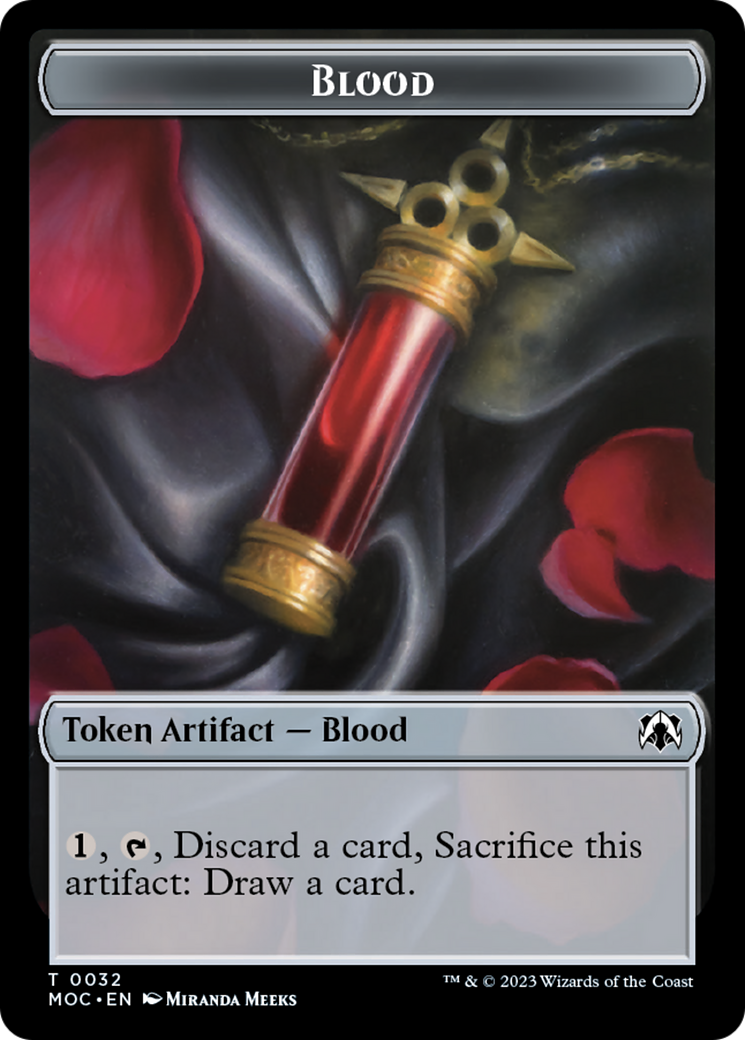 Blood // Shapeshifter Double-Sided Token [March of the Machine Commander Tokens] | Rook's Games and More