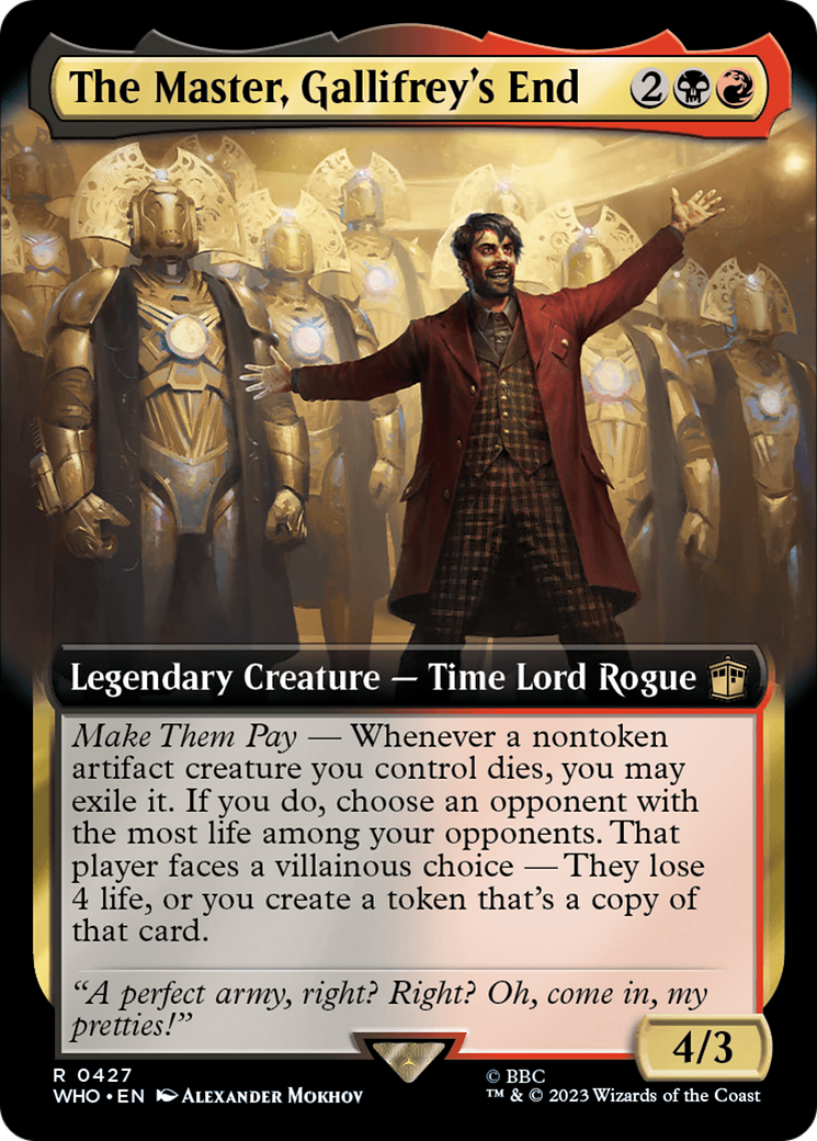 The Master, Gallifrey's End (Extended Art) [Doctor Who] | Rook's Games and More