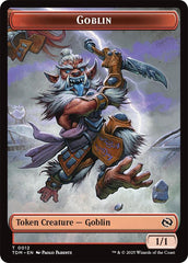 Dog // Goblin Double-Sided Token [Tarkir: Dragonstorm Commander Tokens] | Rook's Games and More