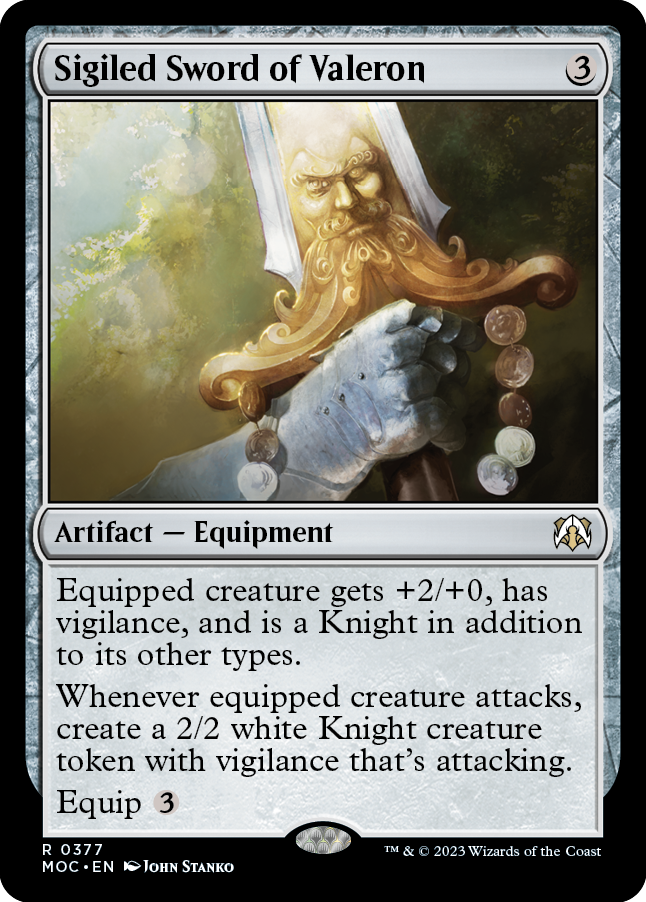 Sigiled Sword of Valeron [March of the Machine Commander] | Rook's Games and More