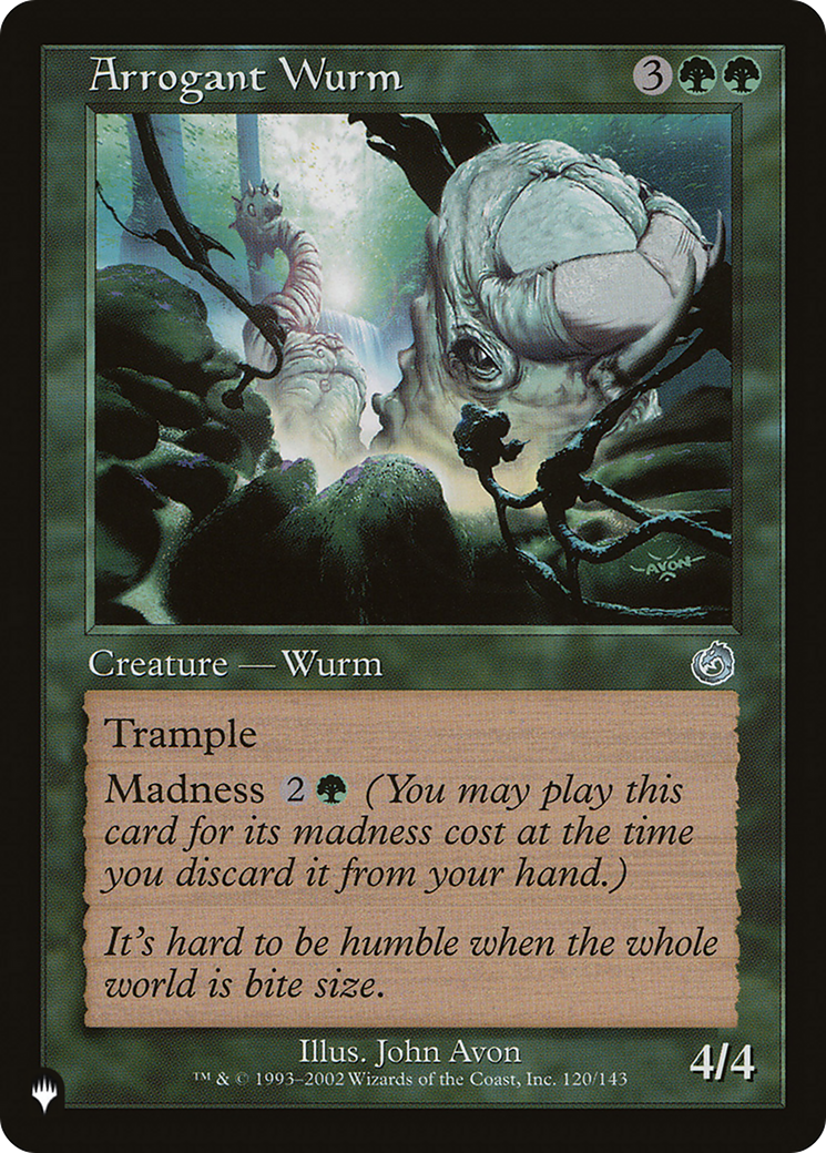 Arrogant Wurm [The List Reprints] | Rook's Games and More