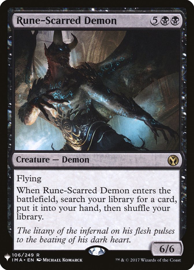 Rune-Scarred Demon [Mystery Booster] | Rook's Games and More