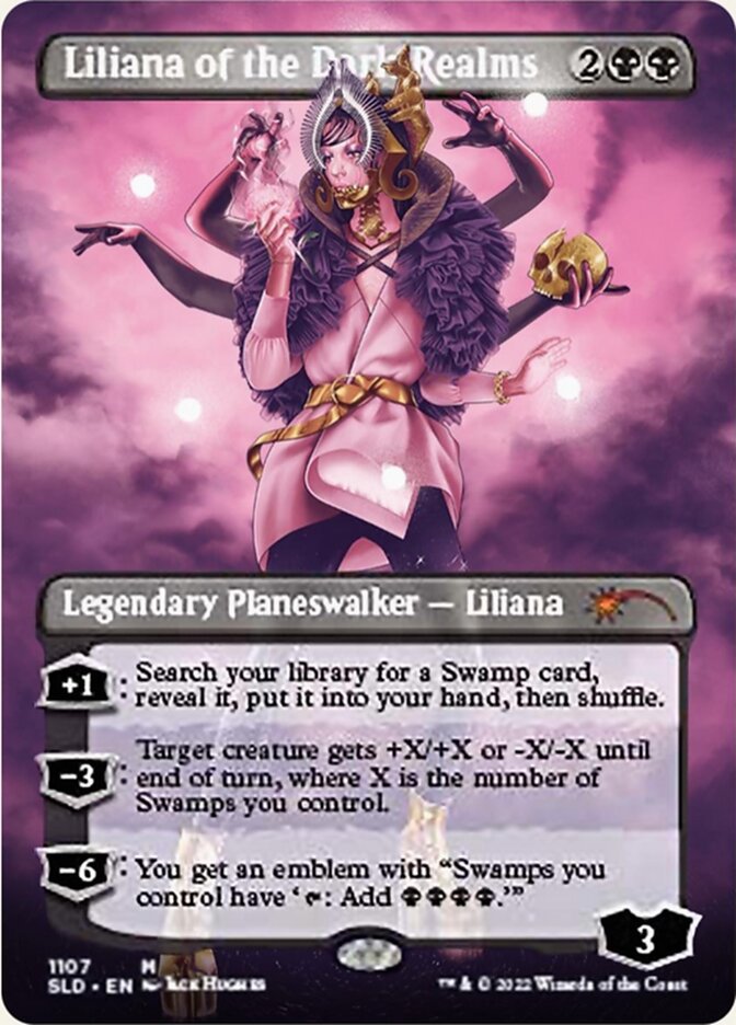 Liliana of the Dark Realms (Borderless) [Secret Lair Drop Series] | Rook's Games and More