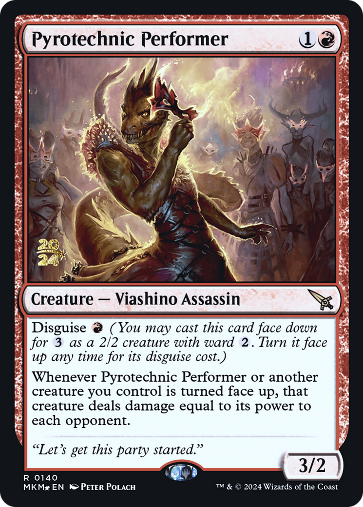Pyrotechnic Performer [Murders at Karlov Manor Prerelease Promos] | Rook's Games and More