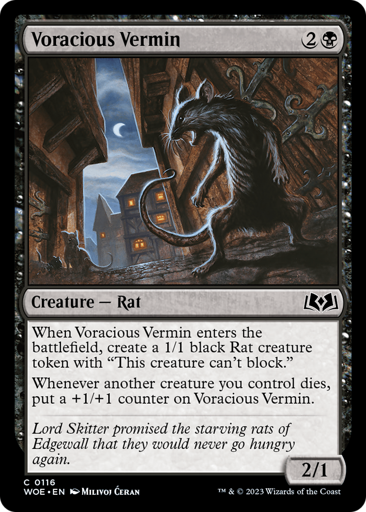 Voracious Vermin [Wilds of Eldraine] | Rook's Games and More