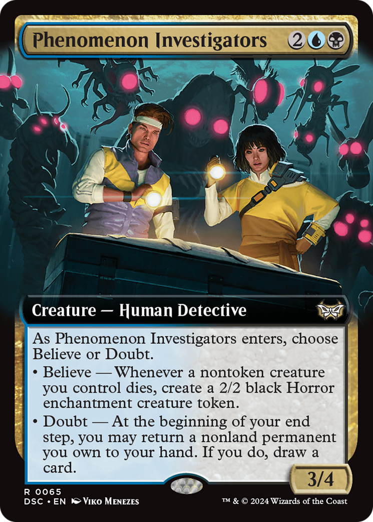 Phenomenon Investigators (Extended Art) [Duskmourn: House of Horror Commander] | Rook's Games and More