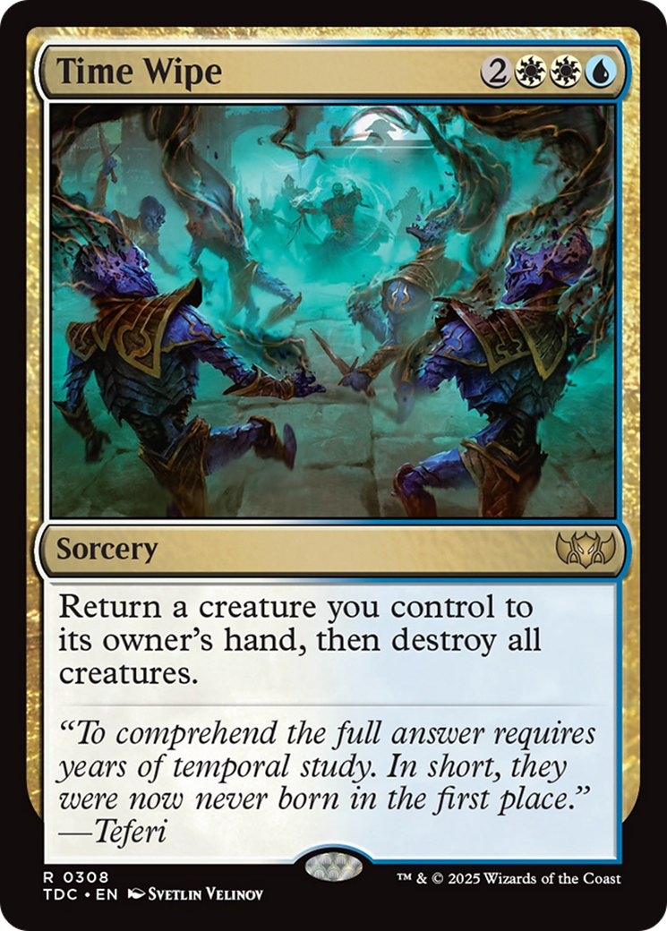 Time Wipe [Tarkir: Dragonstorm Commander] | Rook's Games and More