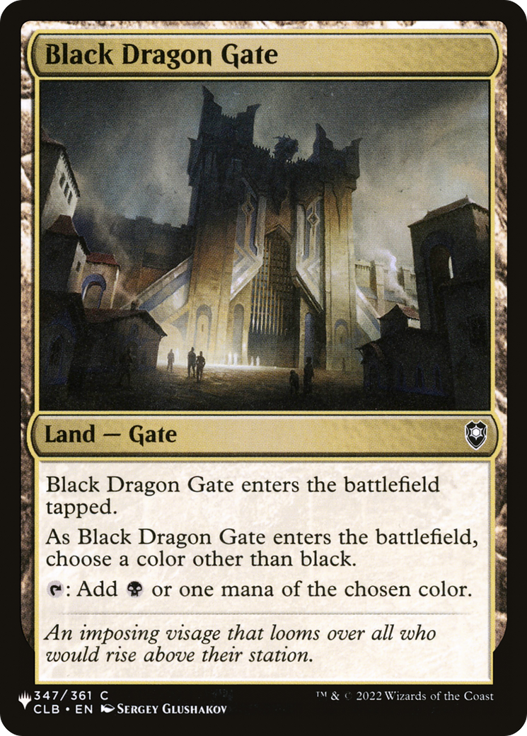 Black Dragon Gate [The List] | Rook's Games and More