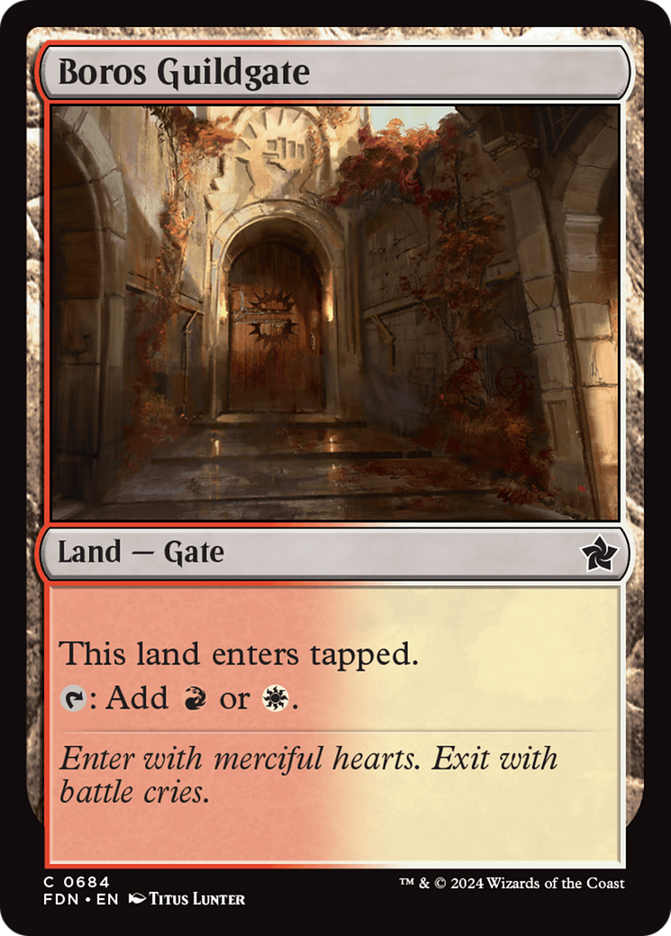 Boros Guildgate [Foundations] | Rook's Games and More