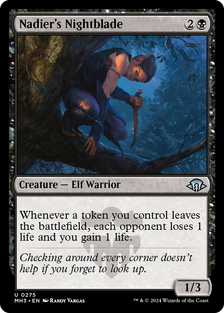 Nadier's Nightblade [Modern Horizons 3] | Rook's Games and More