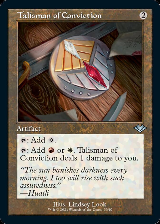 Talisman of Conviction (Retro Foil Etched) [Modern Horizons] | Rook's Games and More