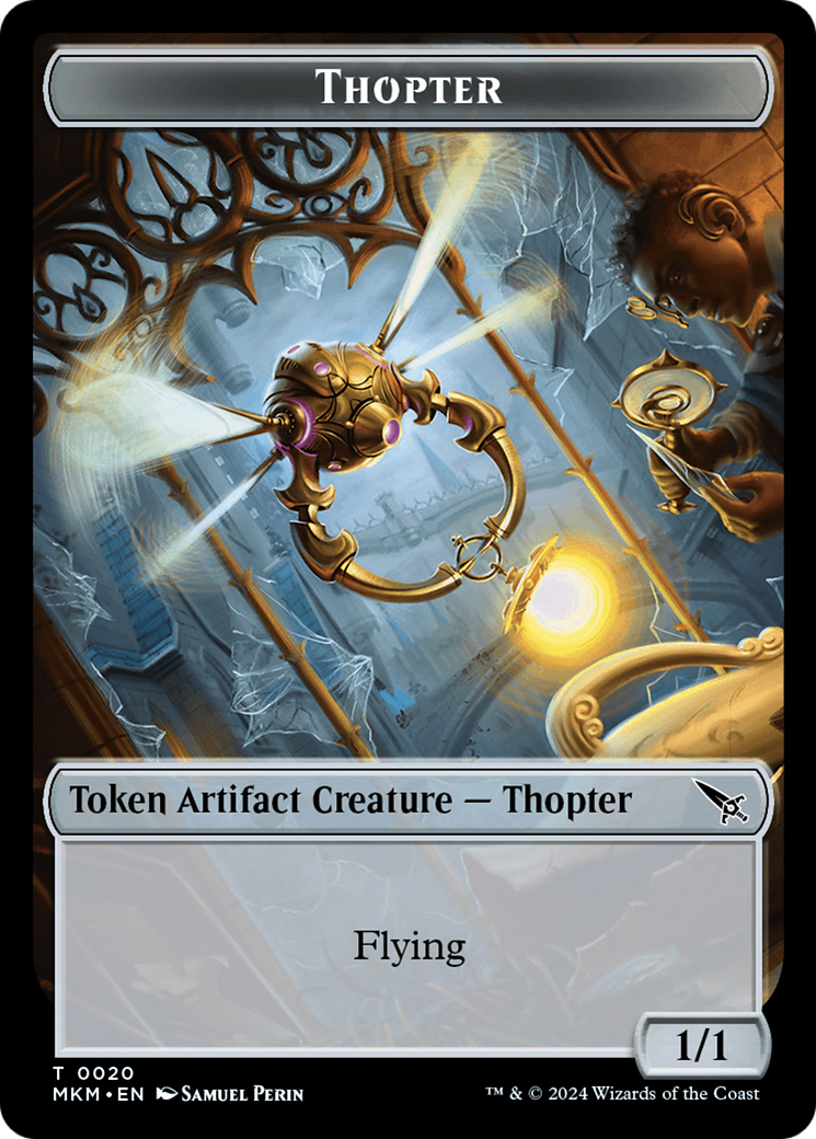 Thopter (0020) // Dog Double-Sided Token [Murders at Karlov Manor Tokens] | Rook's Games and More