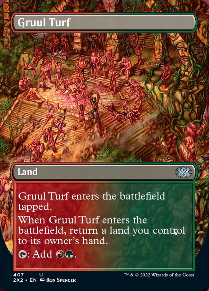 Gruul Turf (Borderless Alternate Art) [Double Masters 2022] | Rook's Games and More