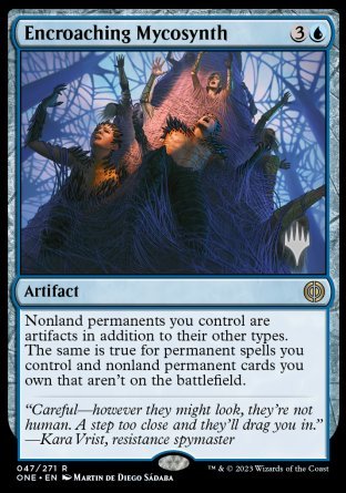 Encroaching Mycosynth (Promo Pack) [Phyrexia: All Will Be One Promos] | Rook's Games and More