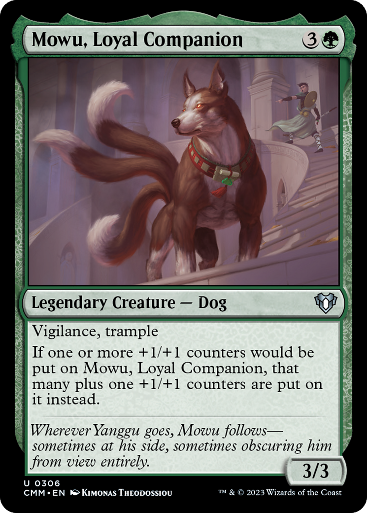 Mowu, Loyal Companion [Commander Masters] | Rook's Games and More