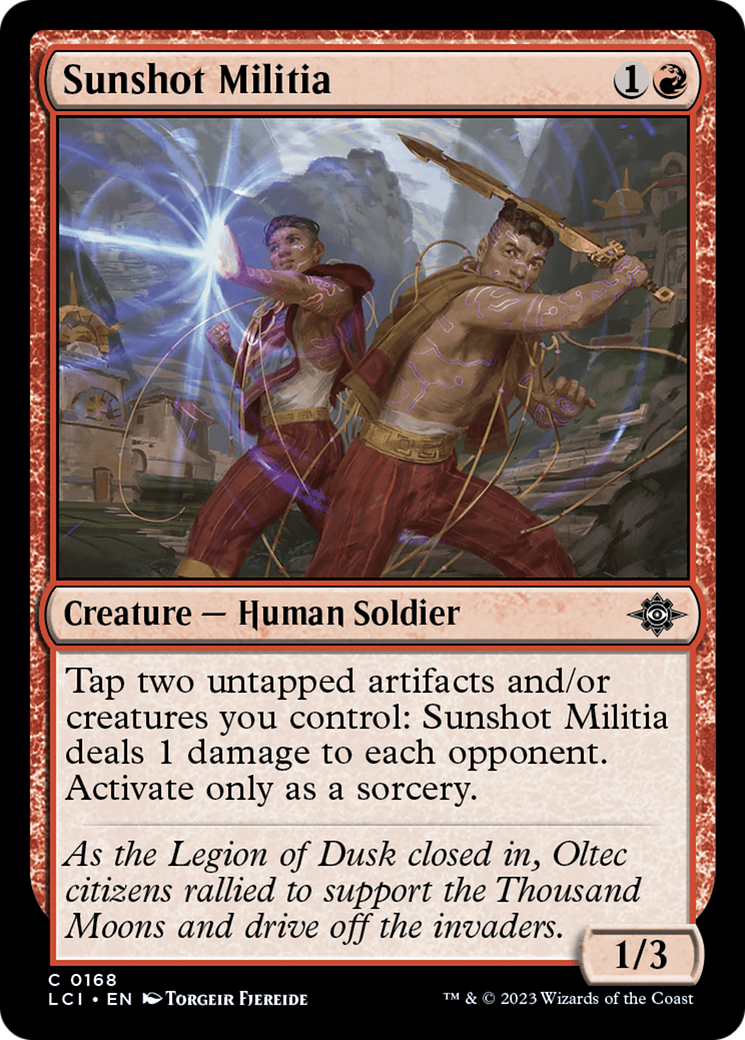 Sunshot Militia [The Lost Caverns of Ixalan] | Rook's Games and More