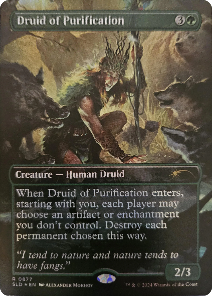 Druid of Purification (Rainbow Foil) [Secret Lair Drop Series] | Rook's Games and More