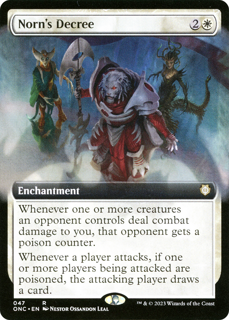 Norn's Decree (Extended Art) [Phyrexia: All Will Be One Commander] | Rook's Games and More