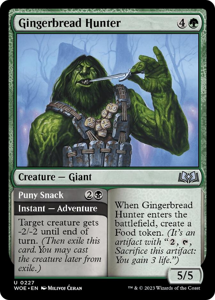 Gingerbread Hunter // Puny Snack [Wilds of Eldraine] | Rook's Games and More