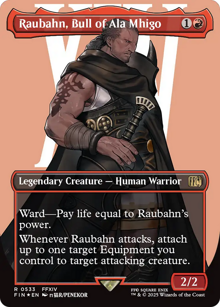 Raubahn, Bull of Ala Mhigo (Borderless) (Surge Foil) [FINAL FANTASY] | Rook's Games and More