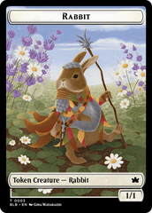 Rabbit // Rabbit Double-Sided Token [Bloomburrow Tokens] | Rook's Games and More