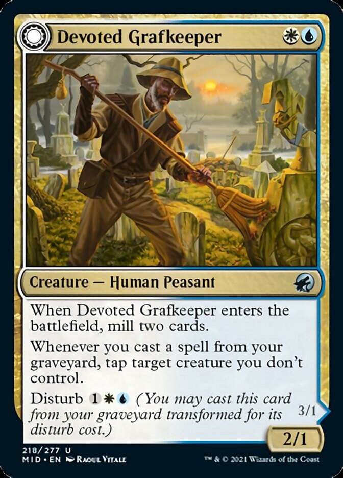 Devoted Grafkeeper // Departed Soulkeeper [Innistrad: Midnight Hunt] | Rook's Games and More