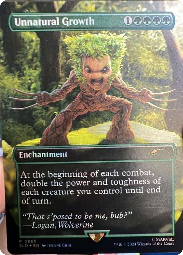 Unnatural Growth (Rainbow Foil) [Secret Lair Drop Series] | Rook's Games and More