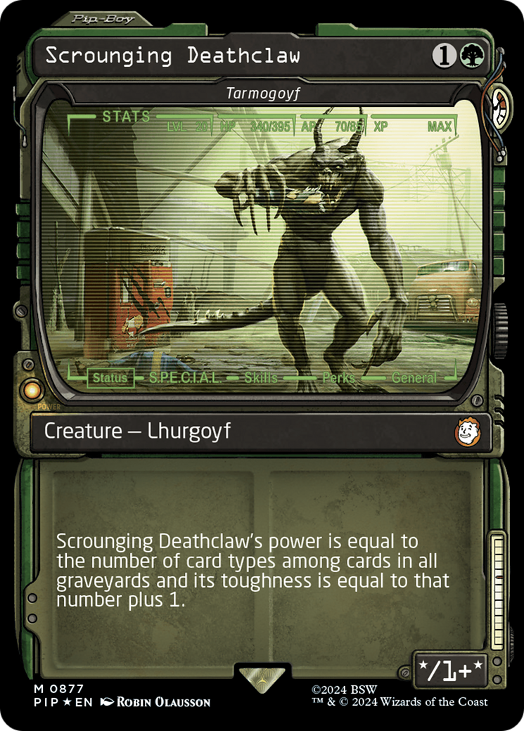 Scrounging Deathclaw - Tarmogoyf (Showcase) (Surge Foil) [Fallout] | Rook's Games and More