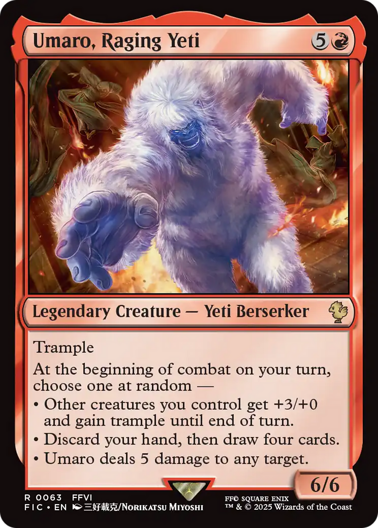 Umaro, Raging Yeti [FINAL FANTASY Commander] | Rook's Games and More