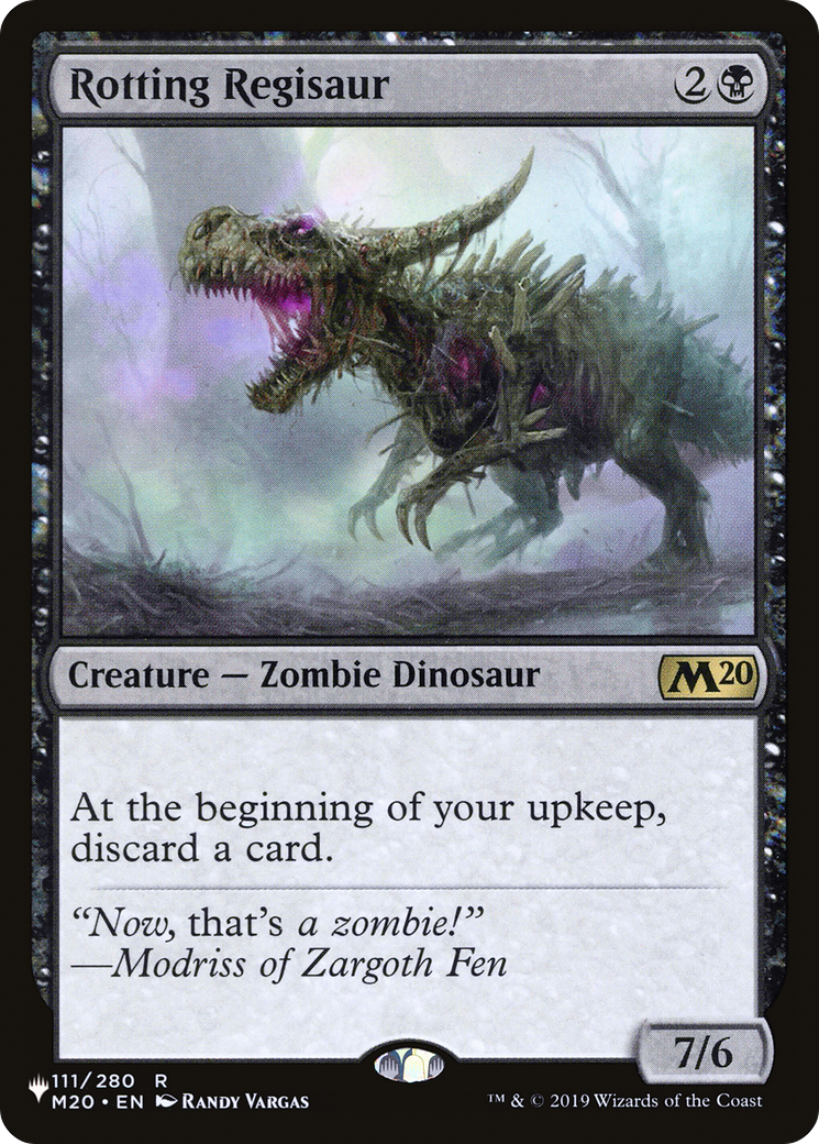 Rotting Regisaur [The List] | Rook's Games and More