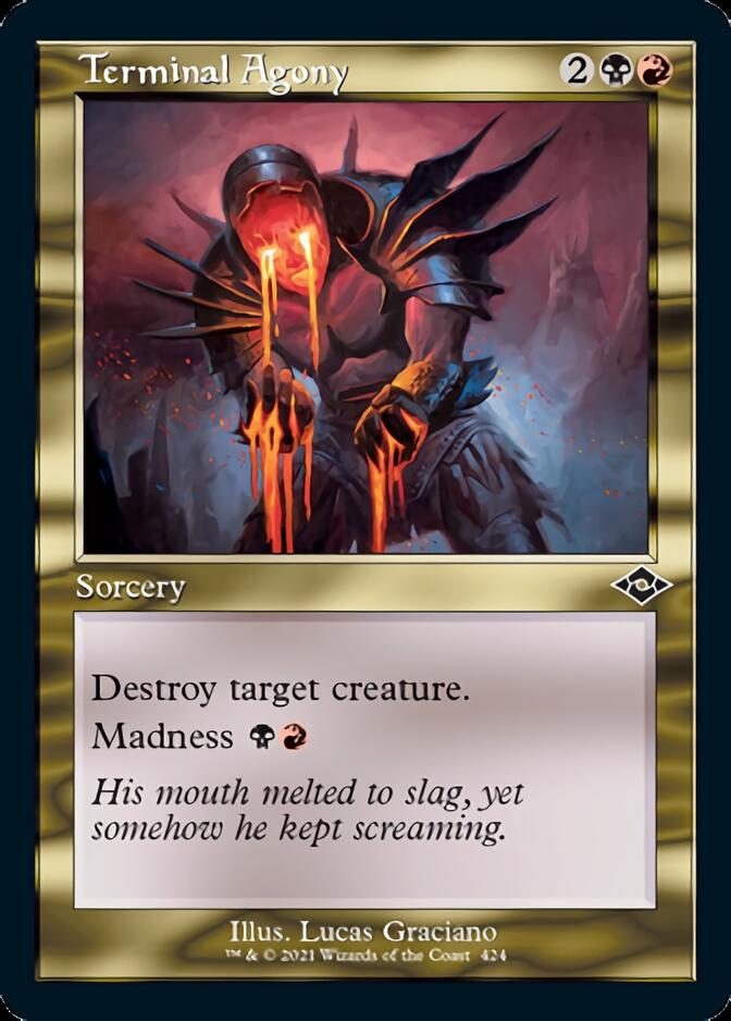 Terminal Agony (Retro Foil Etched) [Modern Horizons 2] | Rook's Games and More