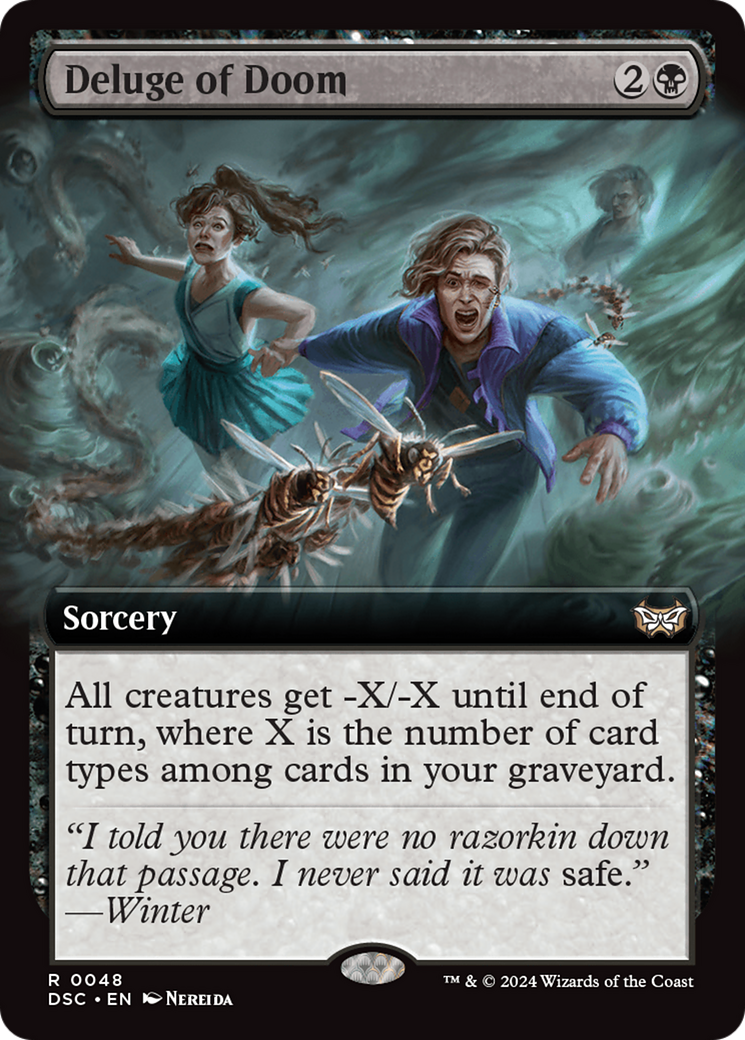 Deluge of Doom (Extended Art) [Duskmourn: House of Horror Commander] | Rook's Games and More