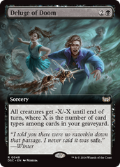 Deluge of Doom (Extended Art) [Duskmourn: House of Horror Commander] | Rook's Games and More