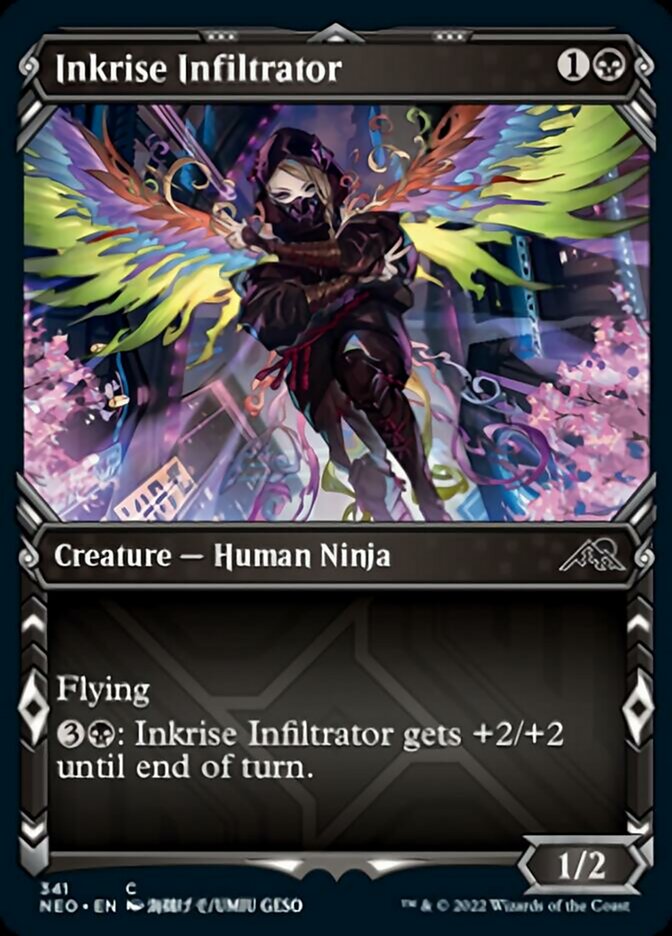 Inkrise Infiltrator (Showcase Ninja) [Kamigawa: Neon Dynasty] | Rook's Games and More