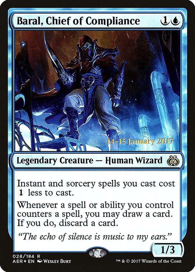 Baral, Chief of Compliance [Aether Revolt Prerelease Promos] | Rook's Games and More