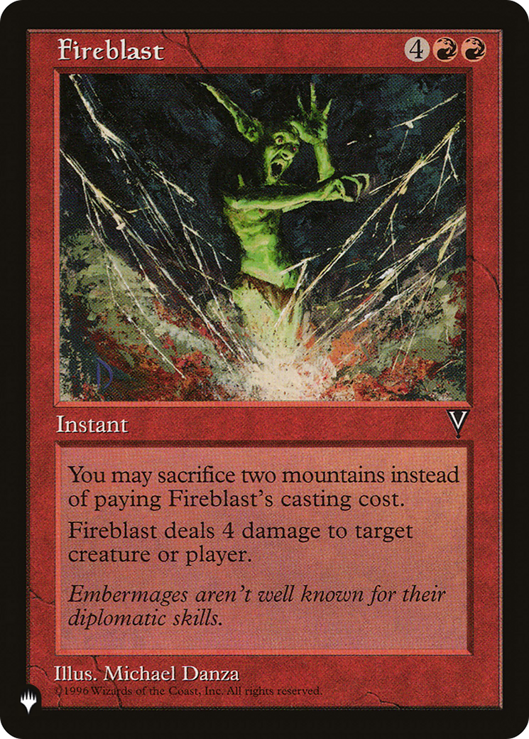 Fireblast [The List Reprints] | Rook's Games and More