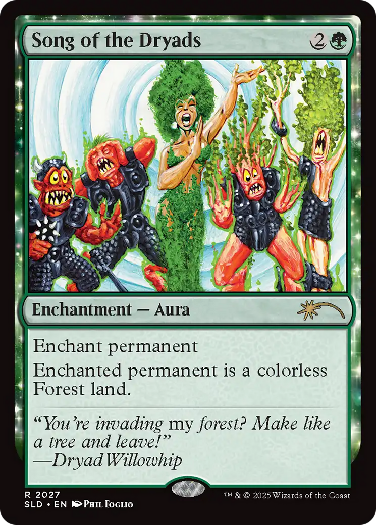 Song of the Dryads (2027) (Rainbow Foil) [Secret Lair Drop Series] | Rook's Games and More