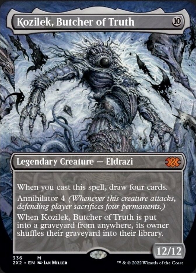 Kozilek, Butcher of Truth (Borderless Alternate Art) [Double Masters 2022] | Rook's Games and More
