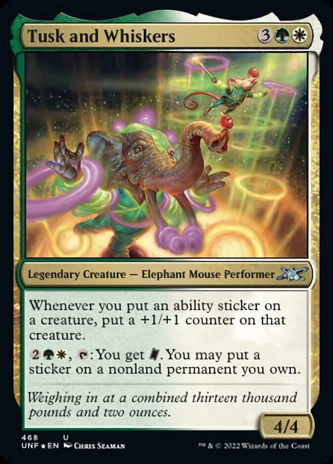 Tusk and Whiskers (Galaxy Foil) [Unfinity] | Rook's Games and More