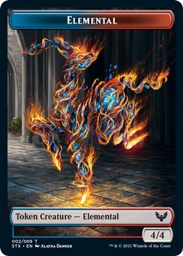 Elemental // Pest Double-Sided Token [Strixhaven: School of Mages Tokens] | Rook's Games and More