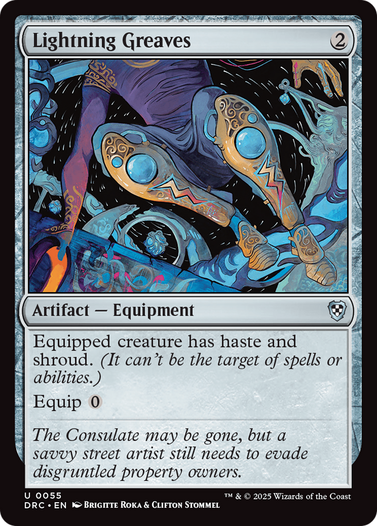 Lightning Greaves [Aetherdrift Commander] | Rook's Games and More