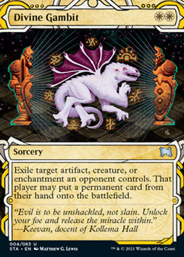 Divine Gambit (Foil Etched) [Strixhaven: Mystical Archive] | Rook's Games and More