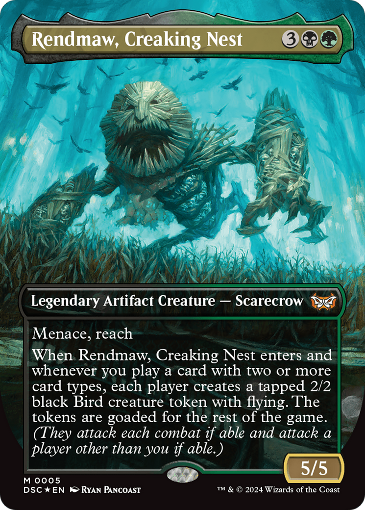 Rendmaw, Creaking Nest (Borderless) [Duskmourn: House of Horror Commander] | Rook's Games and More